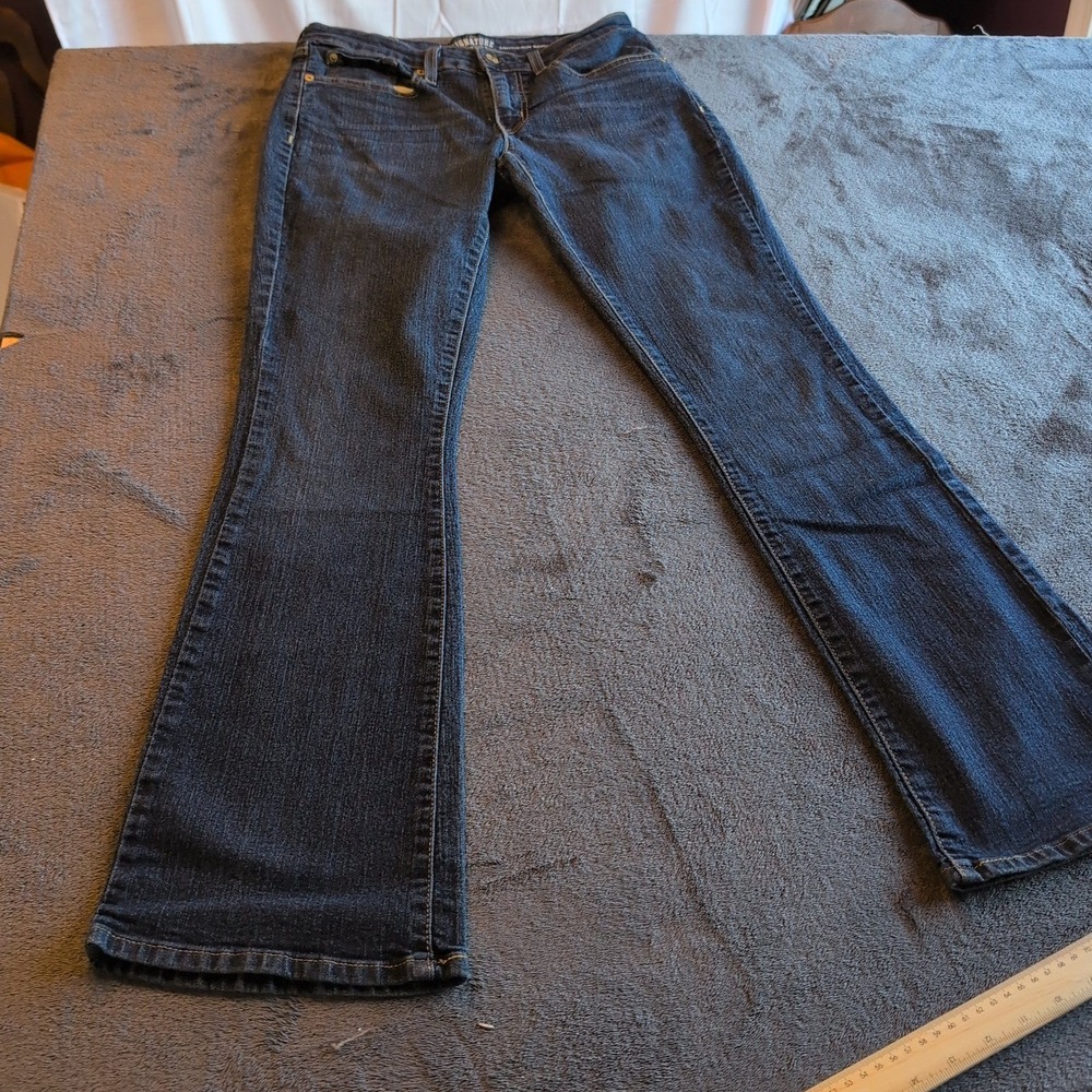 Signature by Levi Strauss & Co Womens Modern Bootcut Jeans Dark Wash Blue Denim